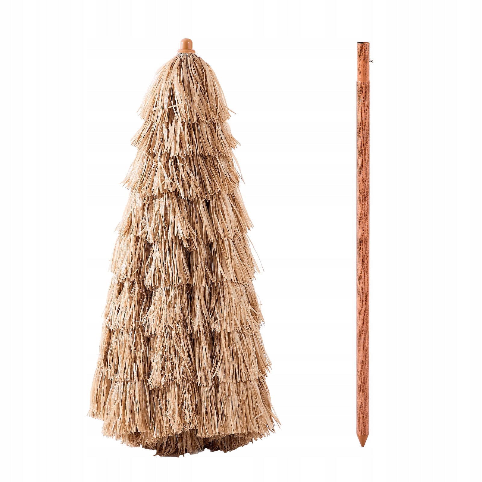 VEVOR Hawajski Parasol Plażowy 2,4M Odporny Na Słońce Parasol Słomiany Diameter/width 243 cm