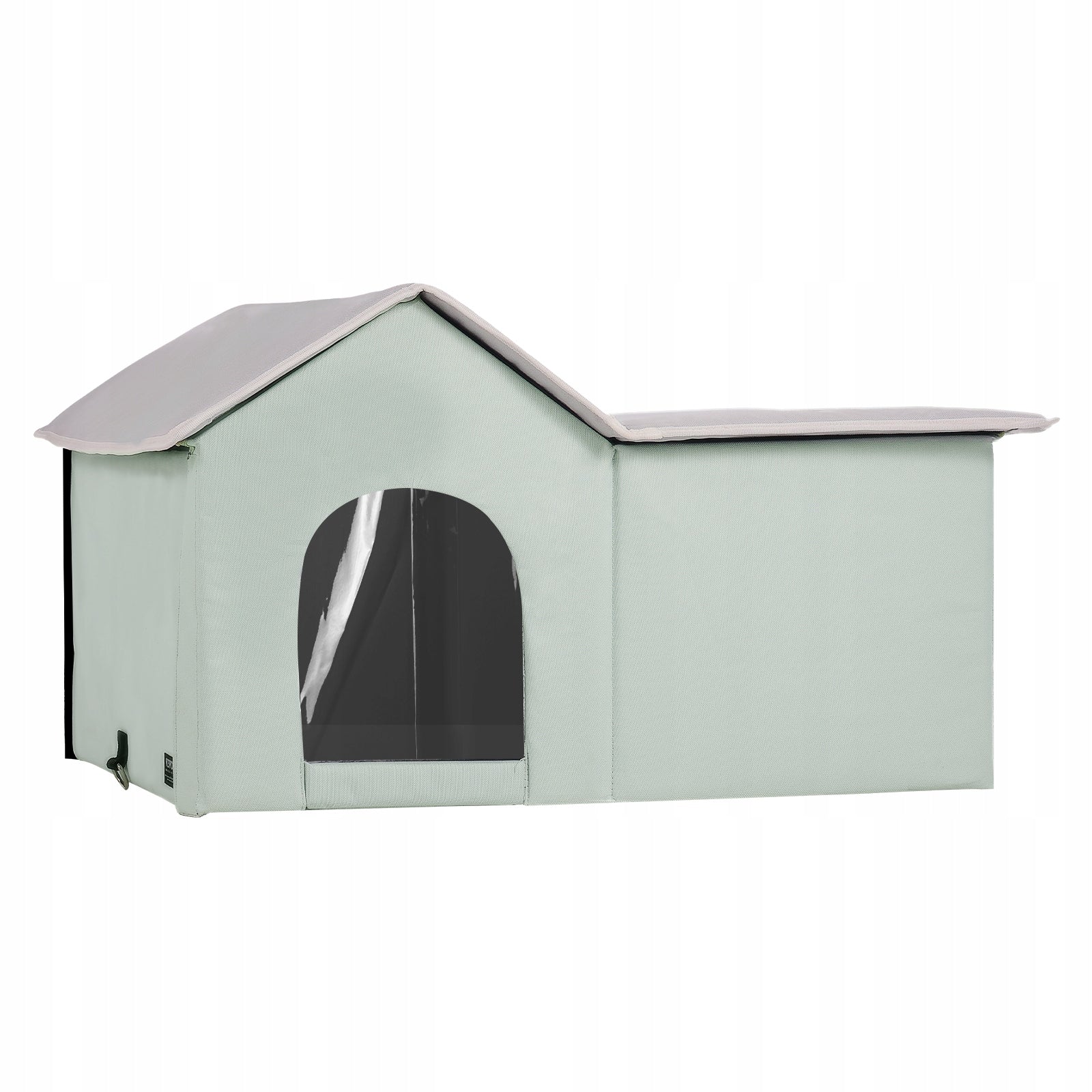 VEVOR Heated Cat House Foldable Kitty Shelter with Heated Pad Green Large Product width 56 cm
