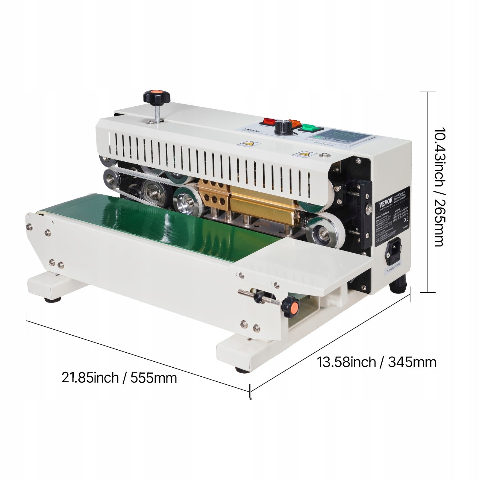 VEVOR Horizontal Welding Machine 6-12MM Weld Width With Temperature Control Manufacturer code WSLXFKJTBPQBL