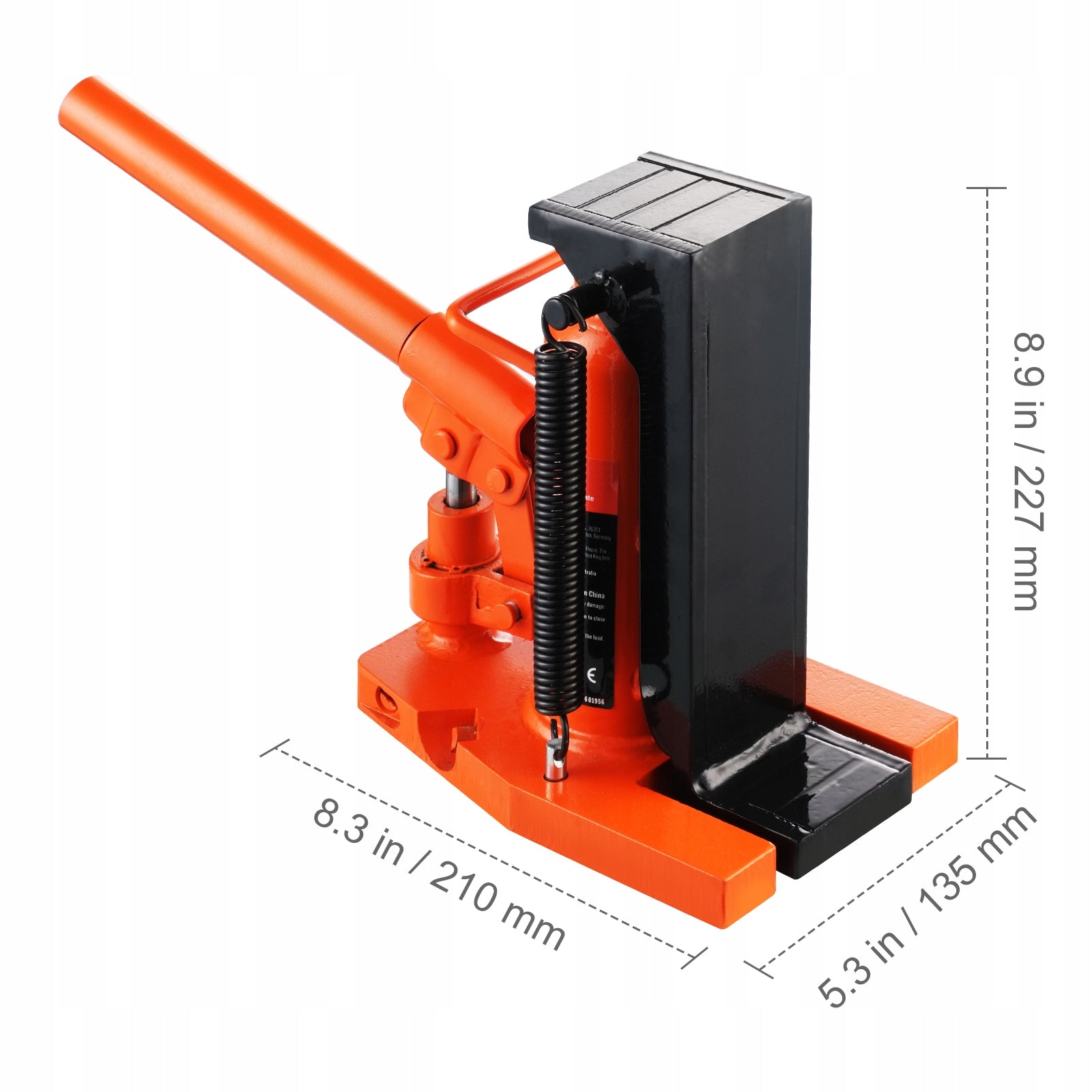 VEVOR Hydraulic Floor Lift Lifting Capacity 2,5T Foot Height 2-13,5CM Manufacturer code JZQJDWQBKX