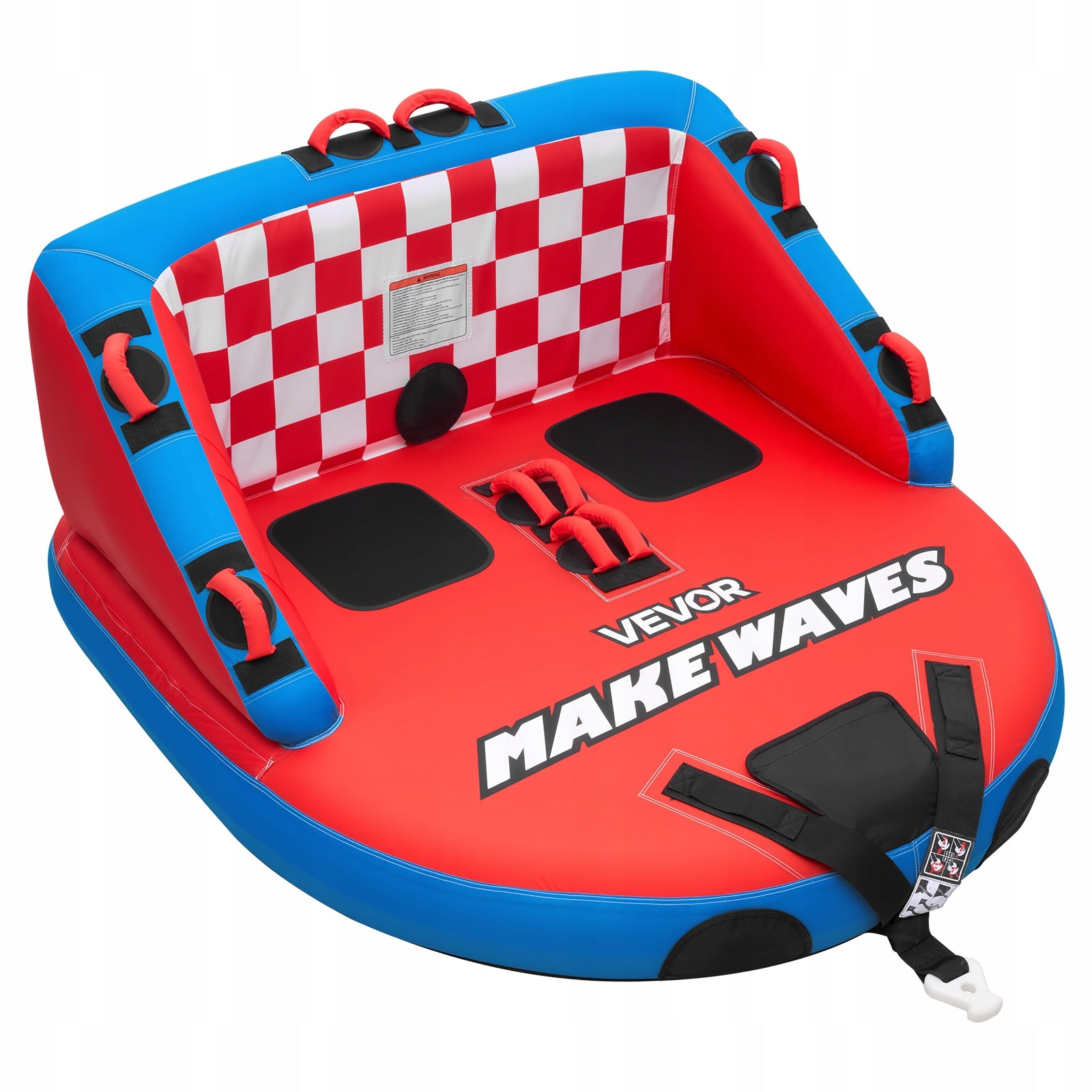 VEVOR Inflatable Lifting Board 154KG For 2 Persons Towed Tube For Boat