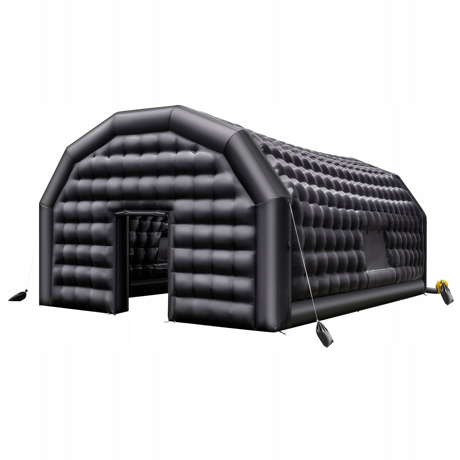 VEVOR Inflatable Tent 8x6x4M With Blower 1100W And 2 Windows Black