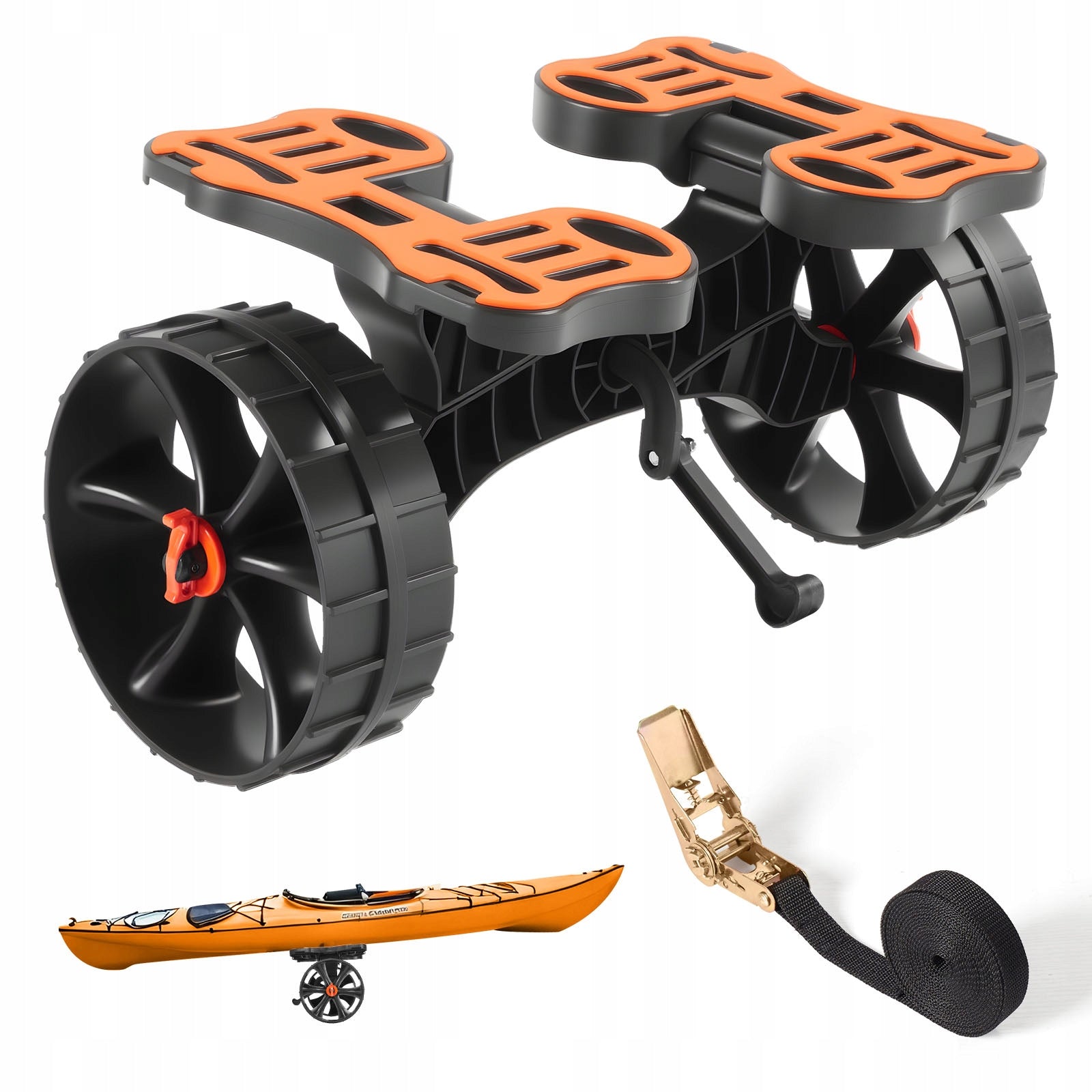 VEVOR Kayak Trolley Horizontal With 25,4CM Wheels Load Capacity 113KG Folding Number of seats 1