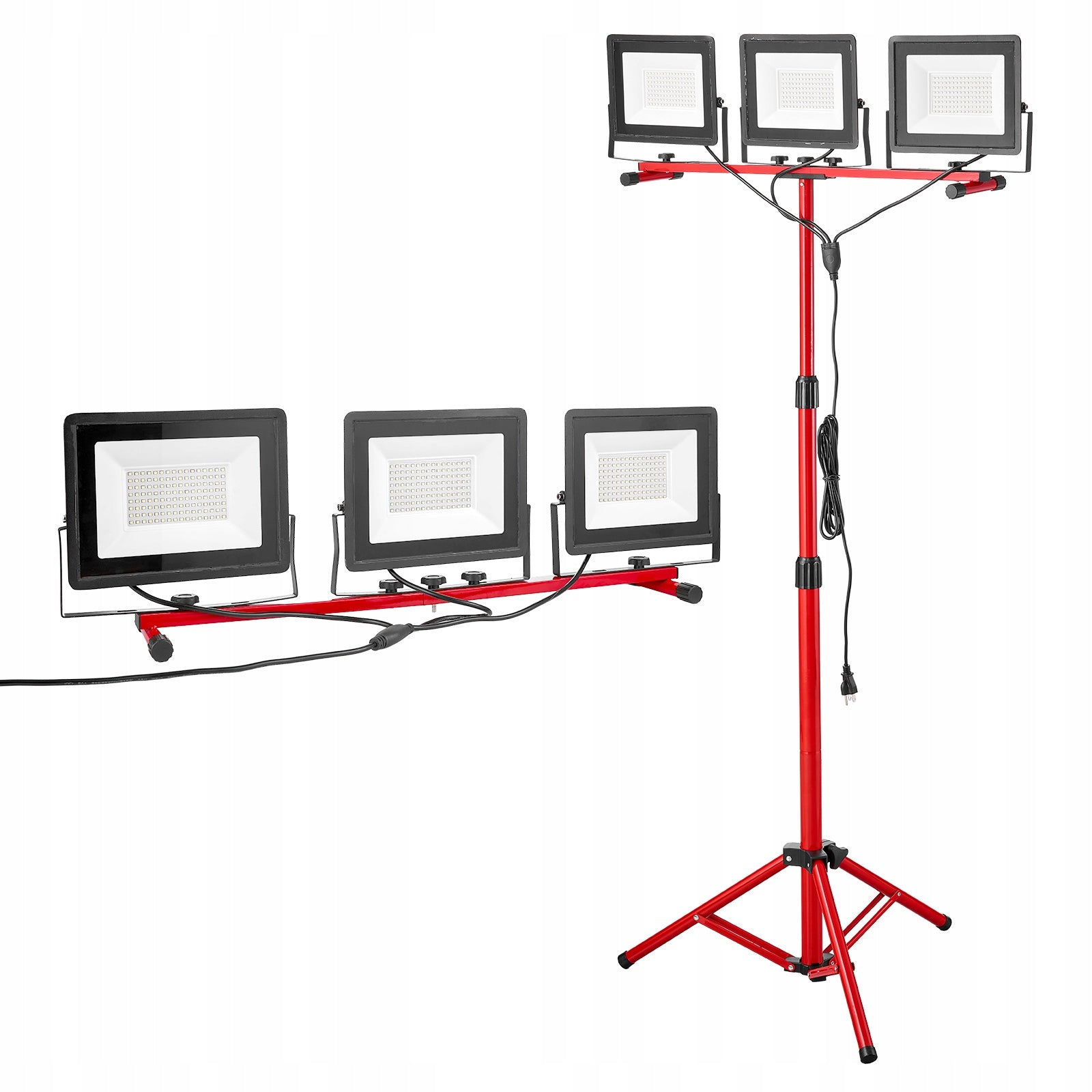 VEVOR LED Building Lamp 15000LM LED Building Spotlight With Tripod