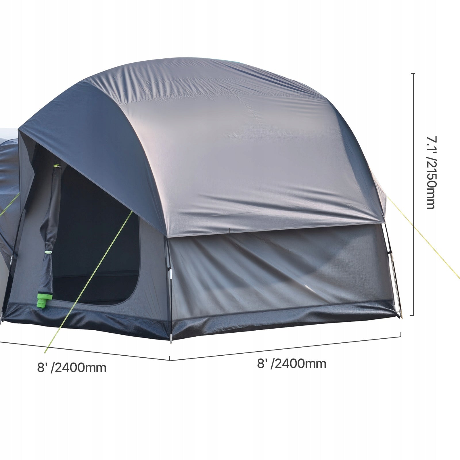 VEVOR Namiot Samochodowy 5–8Osób 240x240x215CM Tylny Namiot Samochodowy Color gray