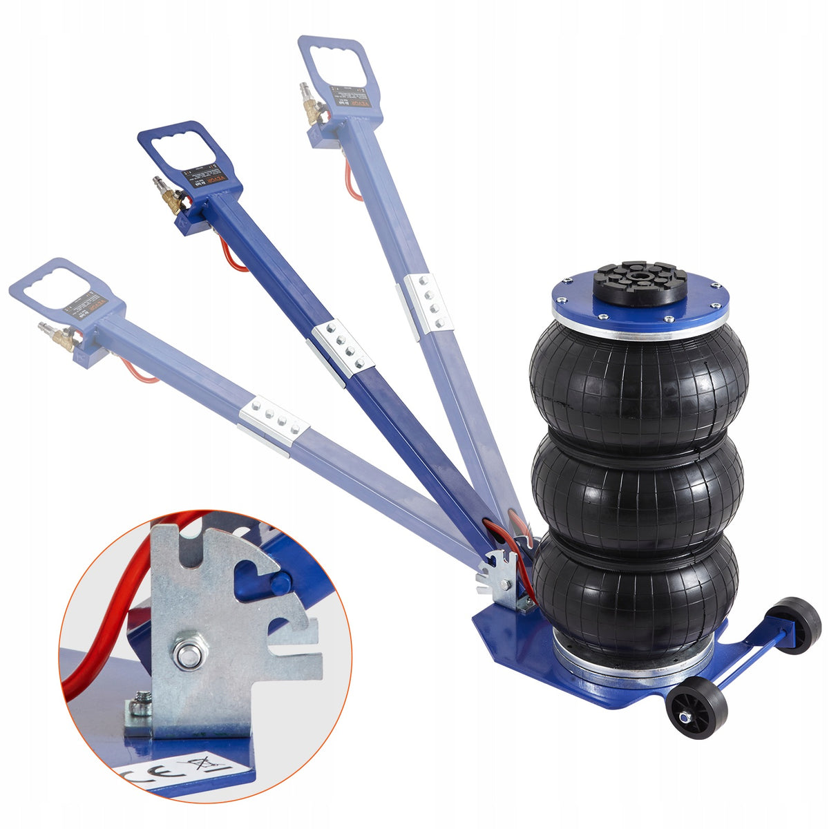 VEVOR Pneumatic Lift with Triple Air Cushions Blue