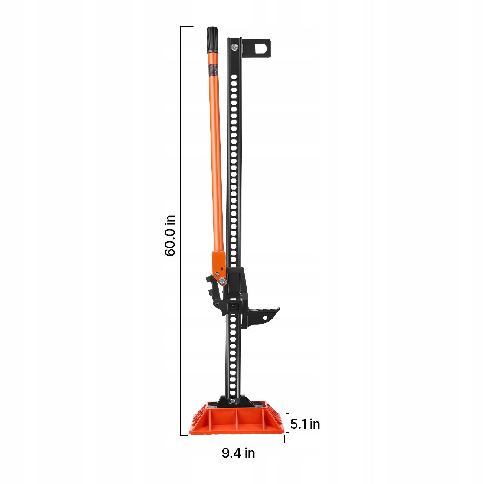 VEVOR Podnośnik Farmerski 13-108CM Udźwig 3.18T Ręczna Podnośnik Ciągnikowy Maximum lifting height 1080 mm