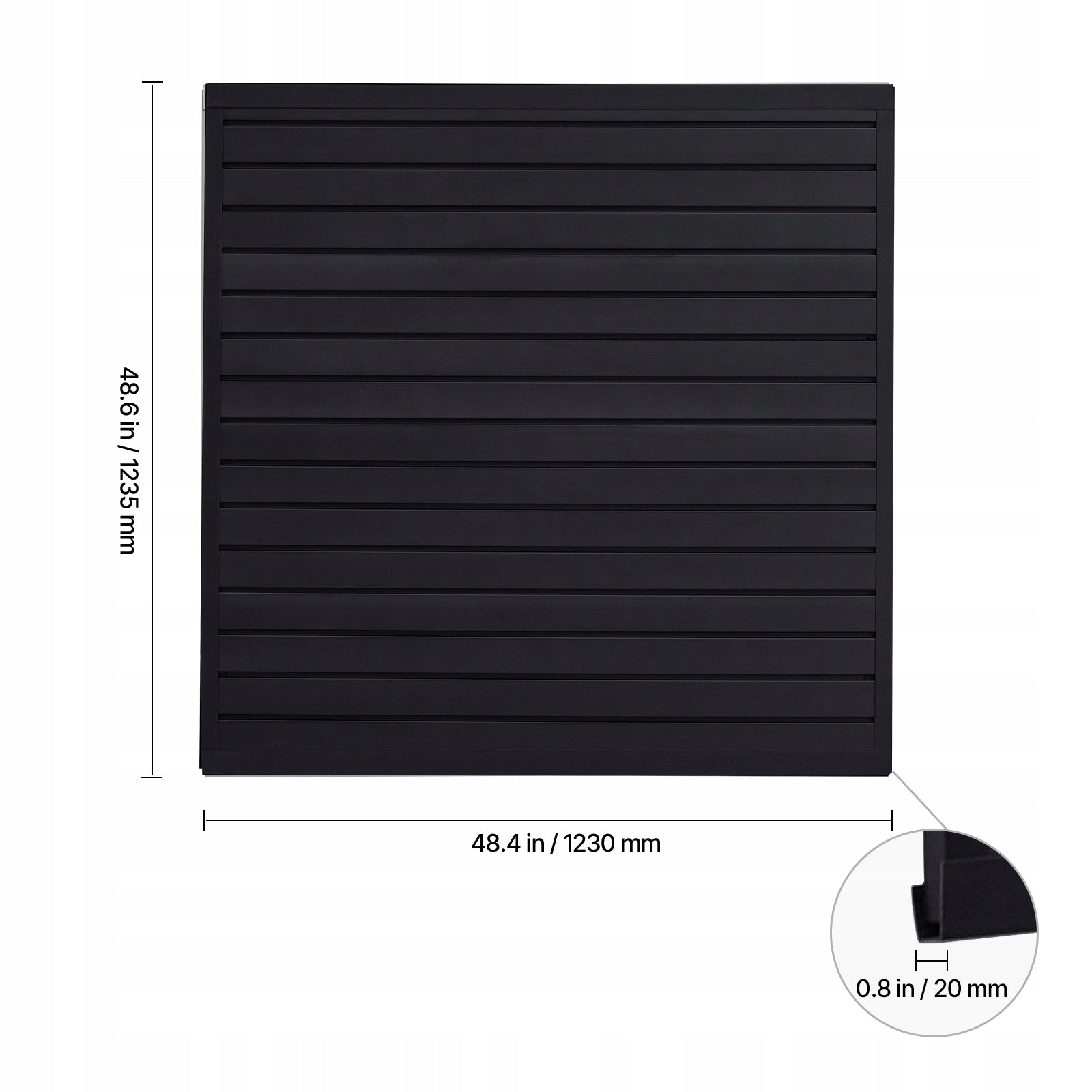 VEVOR Ścianka Narzędziowa 4Szt 123x123.5x2CM Stabilne I Trwałe Czarny EAN (GTIN) 197988123330