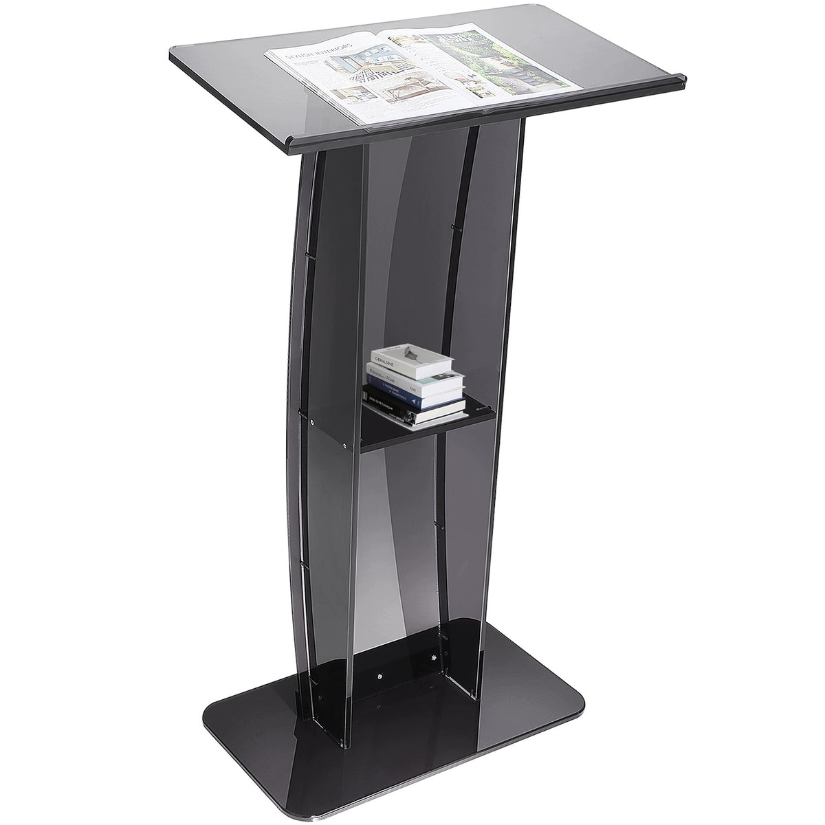 VEVOR Standing Lecturer 119,8CM Acrylic Podium For Church Office And School