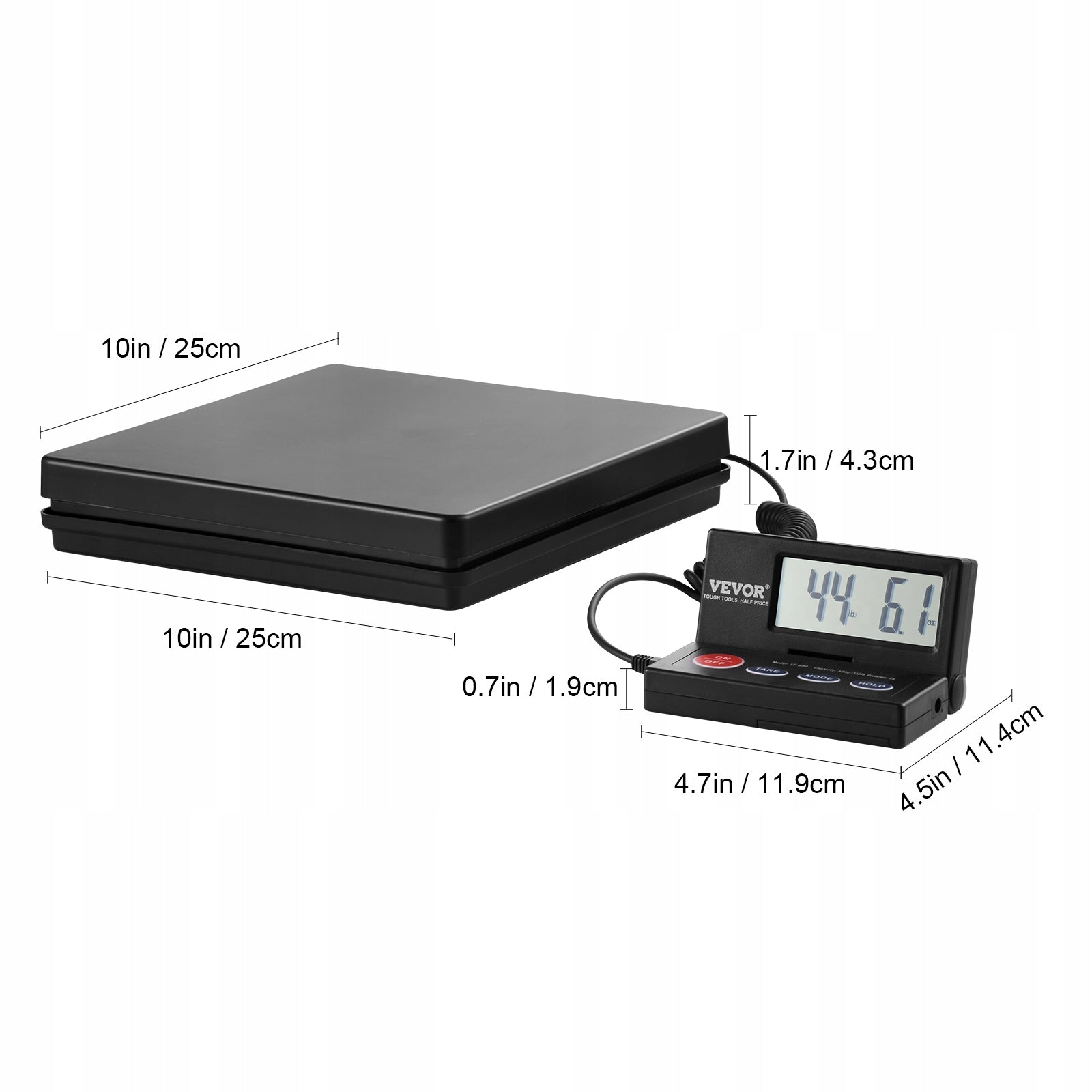VEVOR Storage Scale 10G-50KG Platform Scale With Foldable LCD Screen Manufacturer code FTSYSCYXBDG10LC72V2