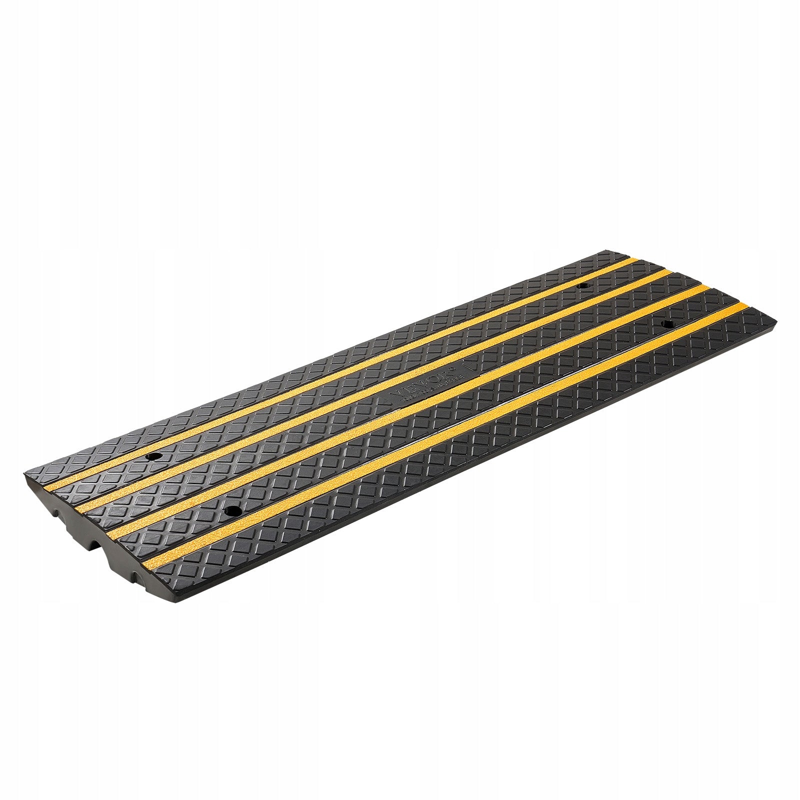 VEVOR Threshold Ramp 122CM Curb Ramp With Yellow Reflective Straps