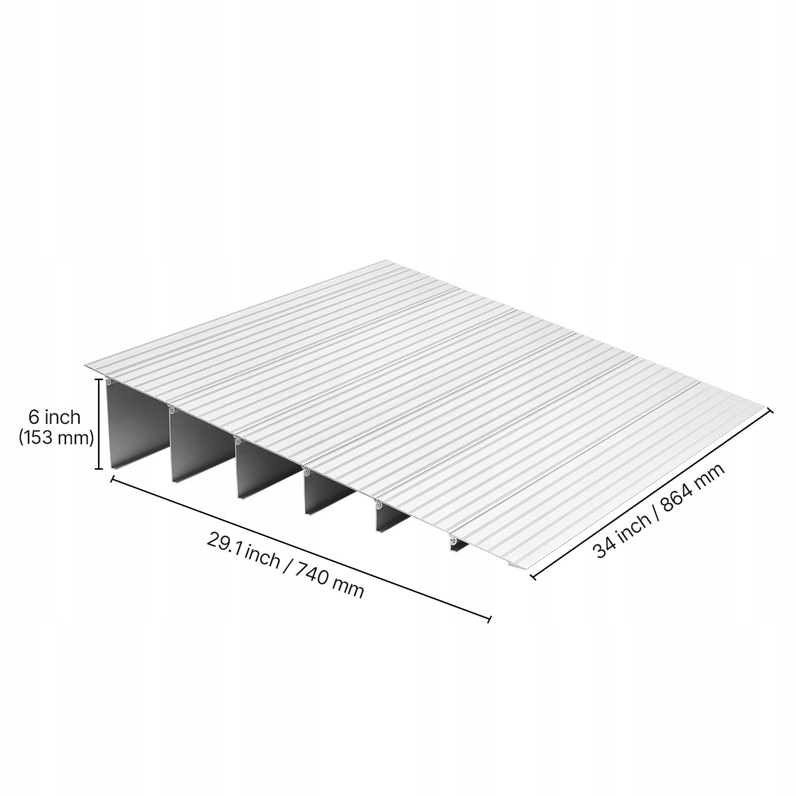 VEVOR Threshold Ramp 74x86,4x15,3CM Safe and Stable Aluminum Manufacturer code PJSMJLPD6YC8