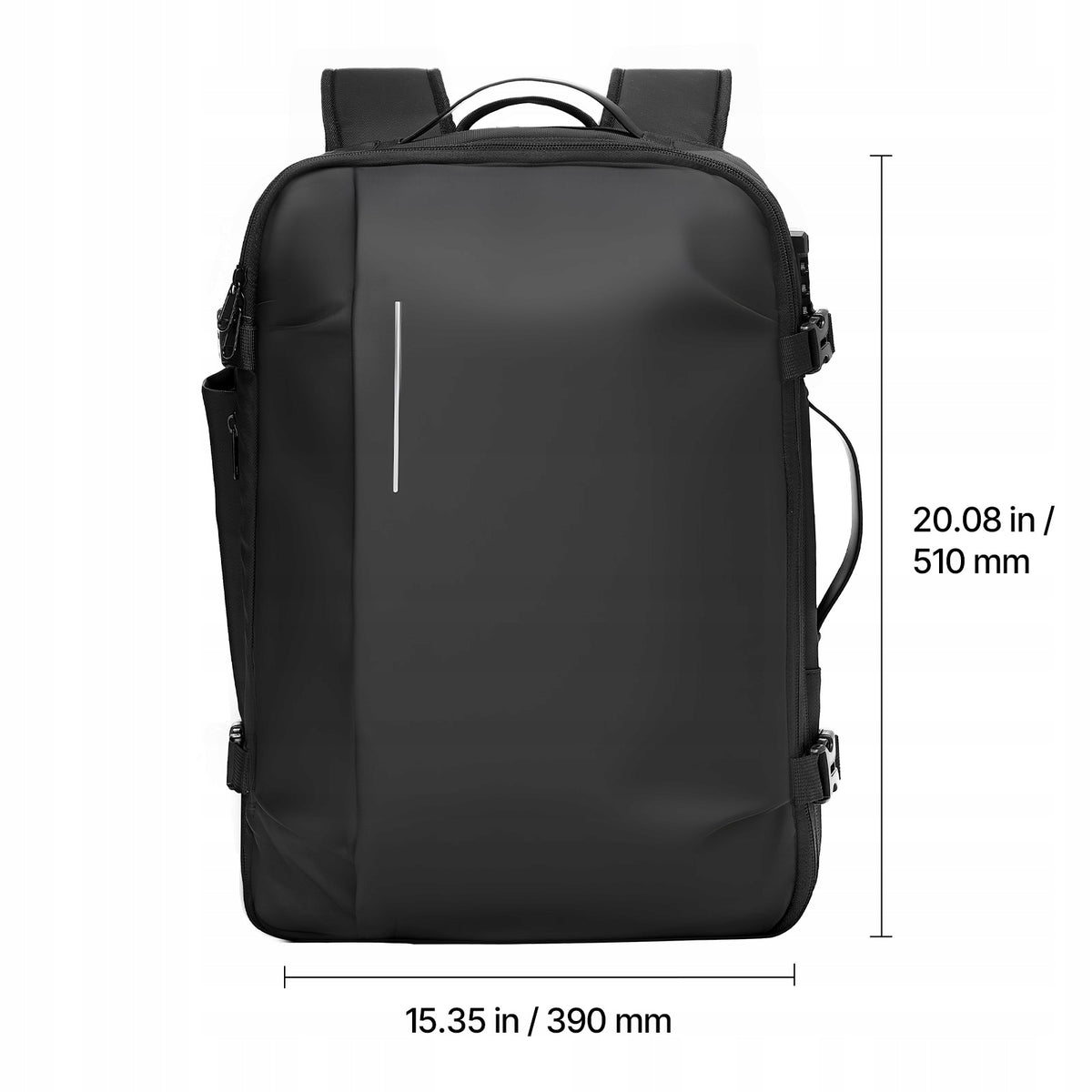 VEVOR Vacuum Backpack Expandable Black 65L With USB Charging Port Brand no brand
