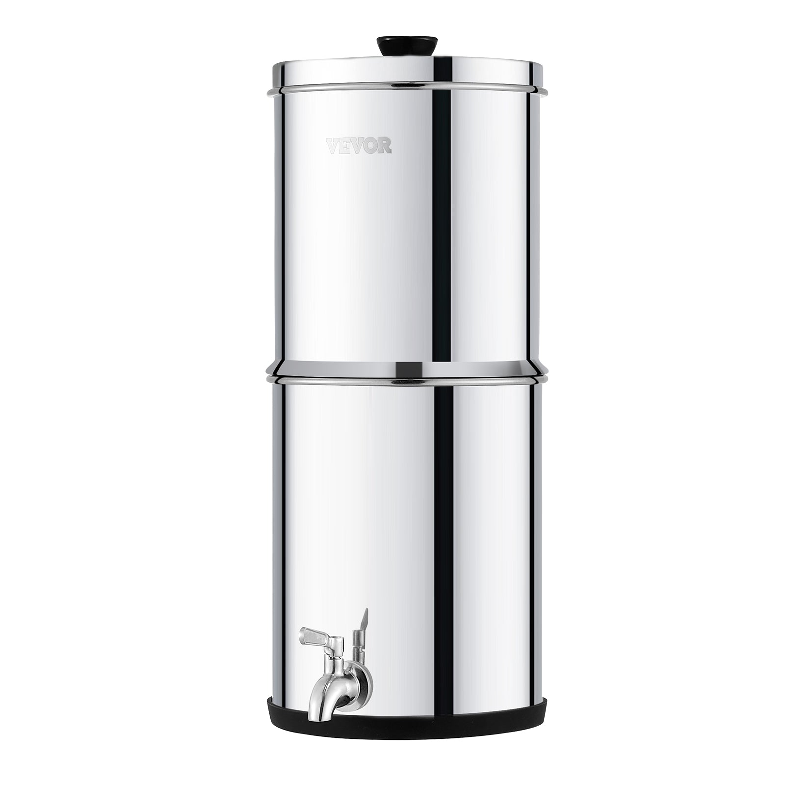 VEVOR Water Filter 2 Filters 5,5L Portable Efficient Filtering Silver Manufacturer code ZLLSQ15