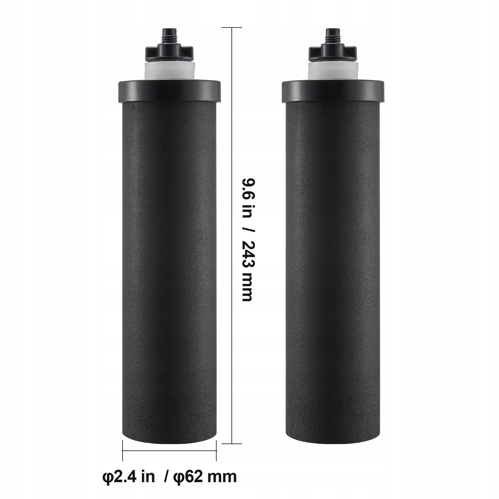 VEVOR Water Filter Activated Carbon 2Pcs Replacement Gravity System EAN (GTIN) 197988088165