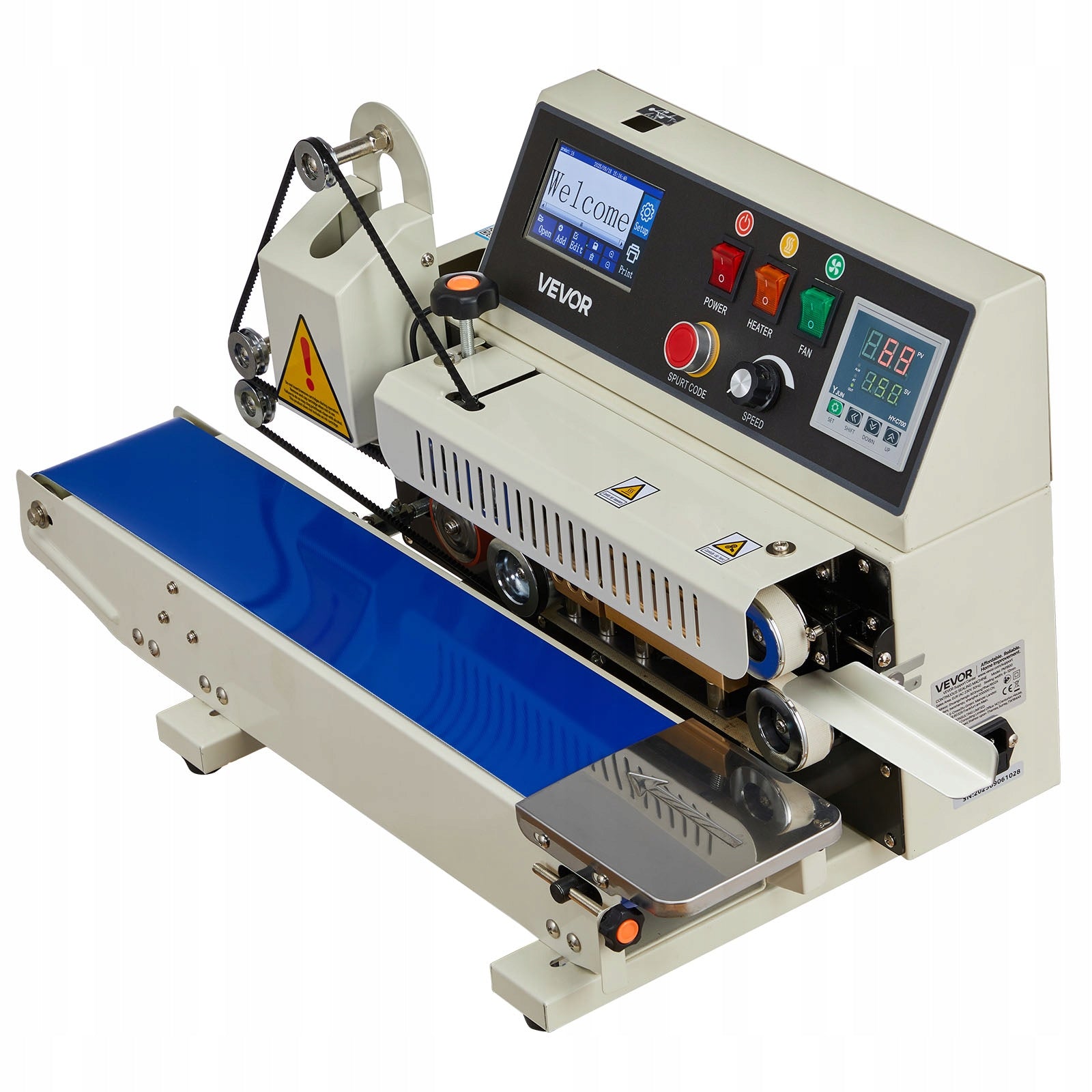 VEVOR Welding Machine Weld Width 6-12MM 600W With Inkjet Printing Manufacturer code WSLXFKJTBPQDHL
