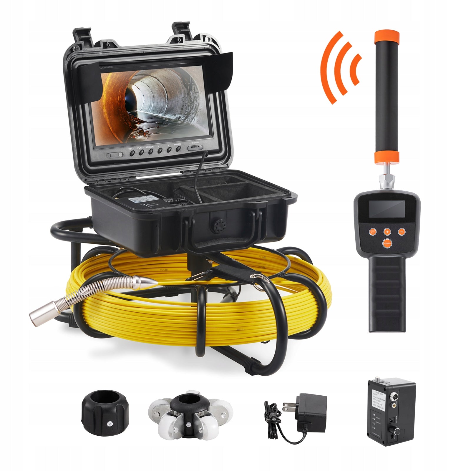 VEVOR inspection camera for 9" 50M LCD 512Hz pipes