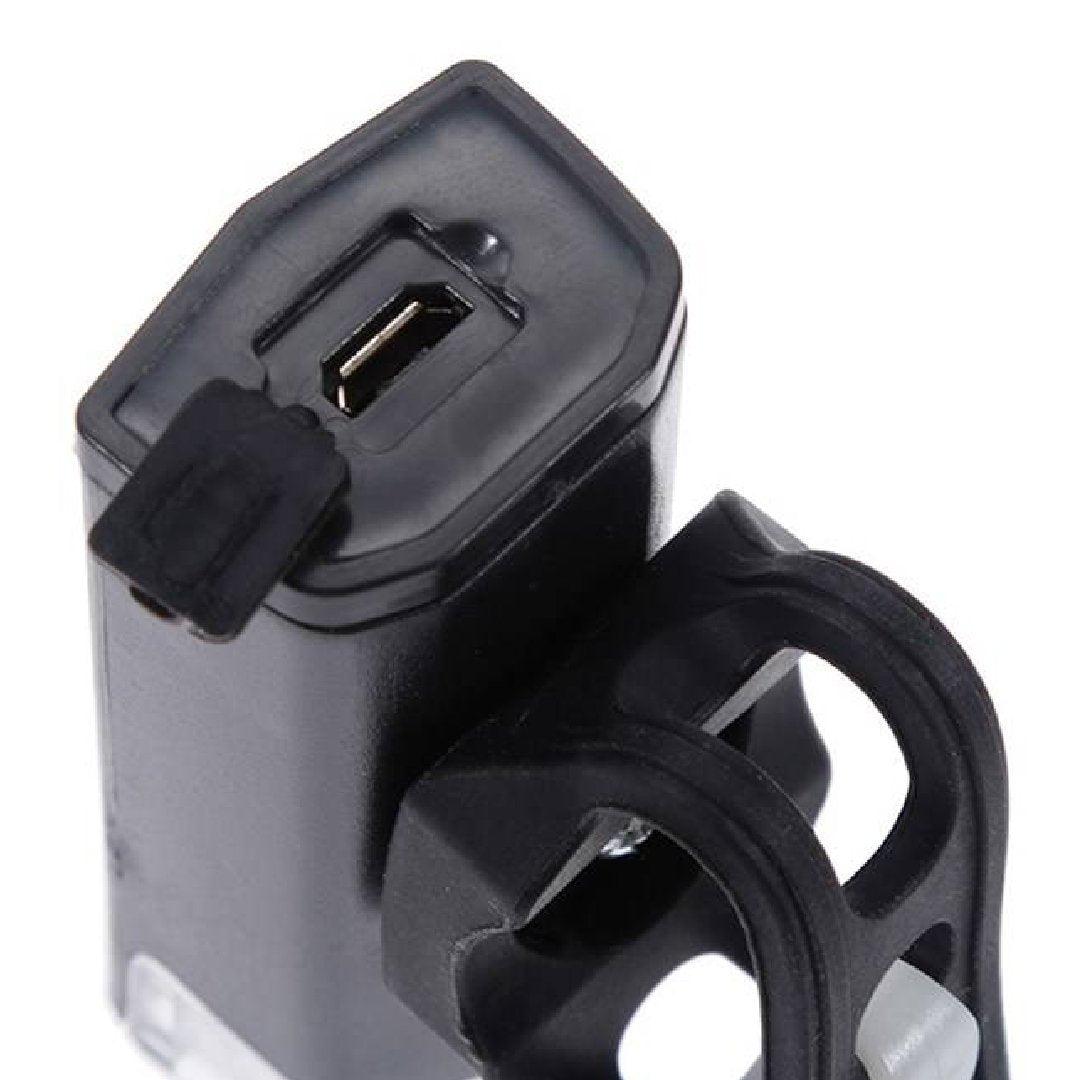 VEZO 2x BICYCLE LIGHT FRONT REAR LED BIKE KIT USB FRONT REAR Set contents batteries user manual lamp