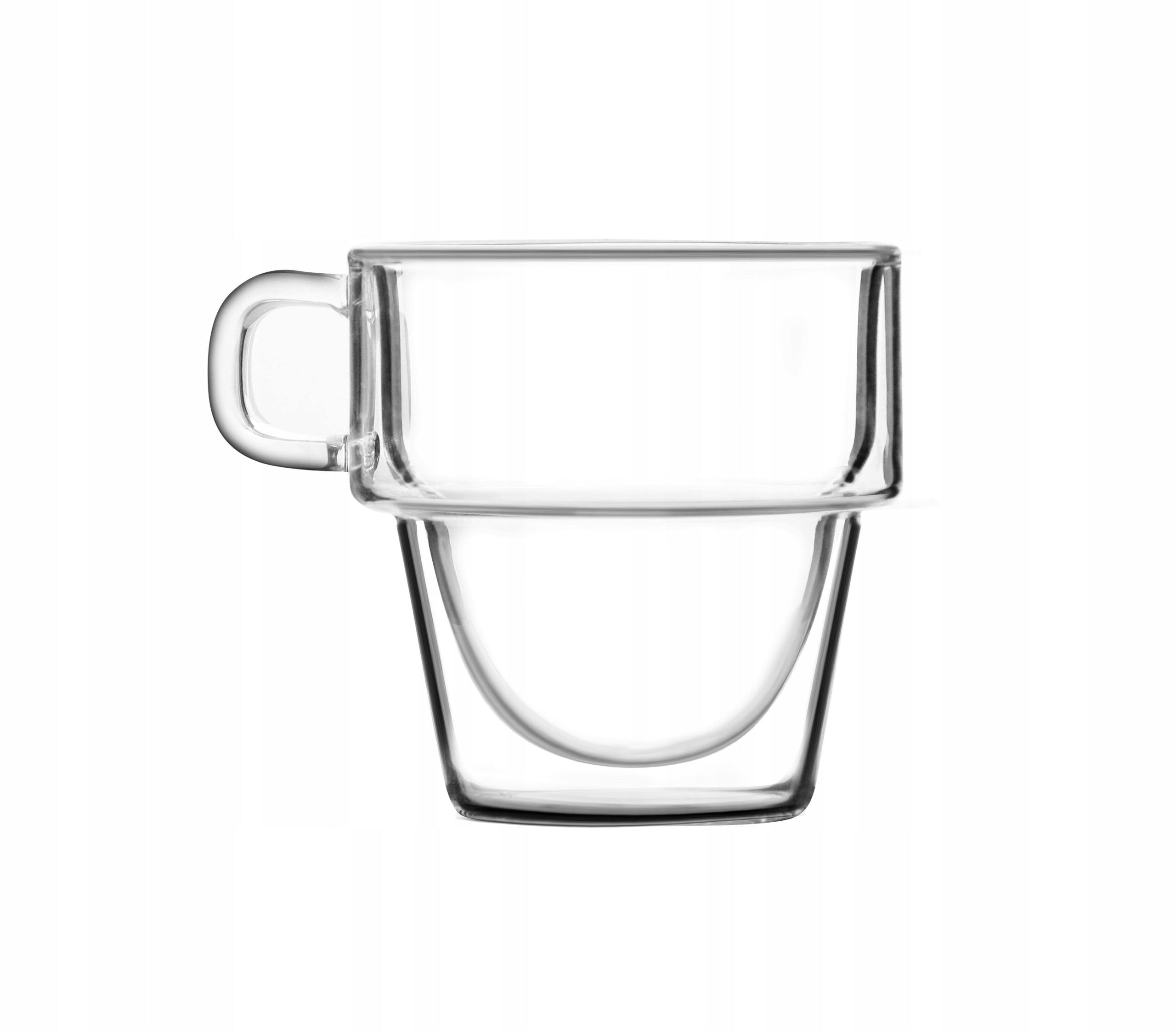 Vialli Design puodelių rinkinys dvigubo stiklo sienelėmis Senso, 150 ml, 6 vnt.