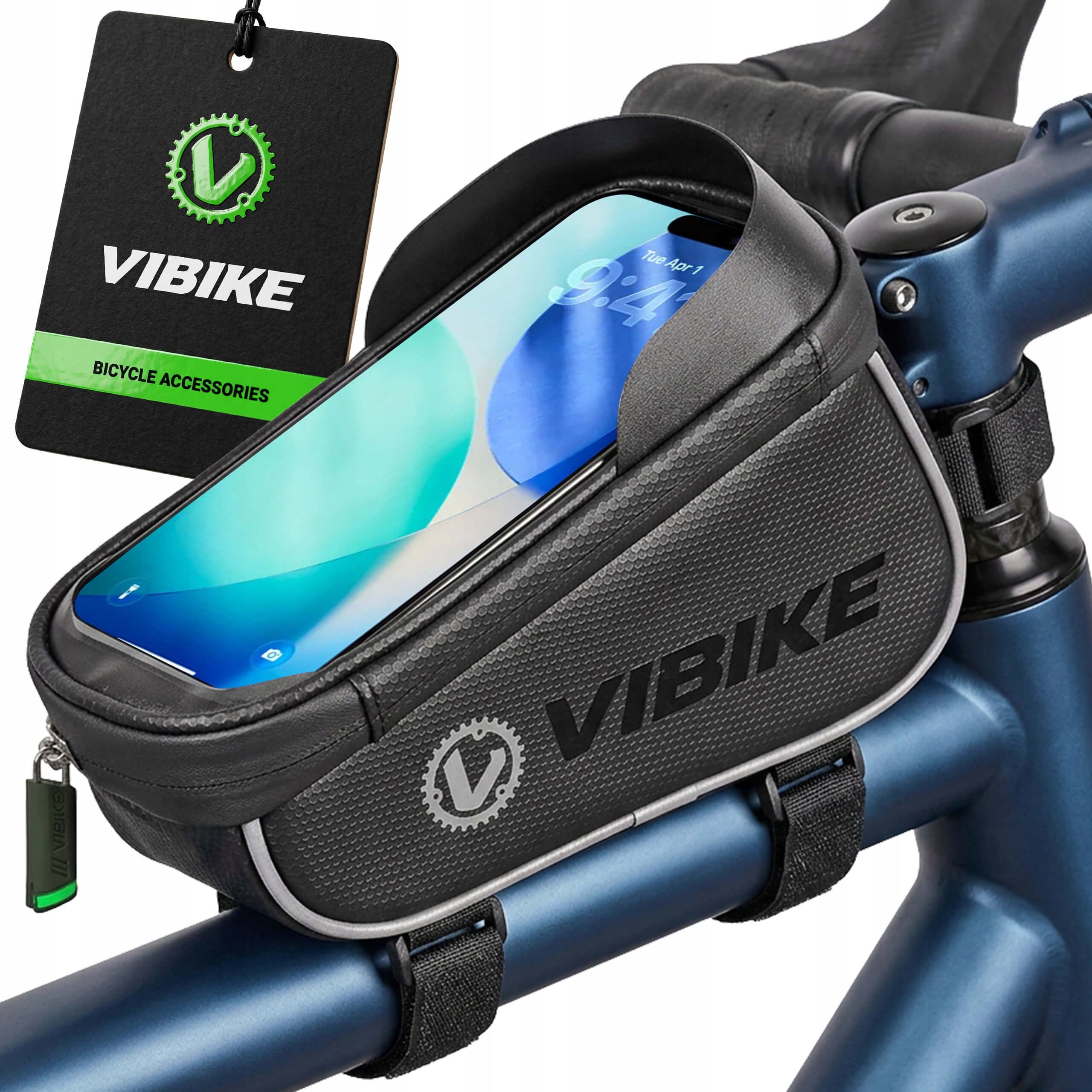 VIBIKE POUCH BICYCLE POUCH HOLDER BICYCLE CASE FRAME PHONE 6,7"