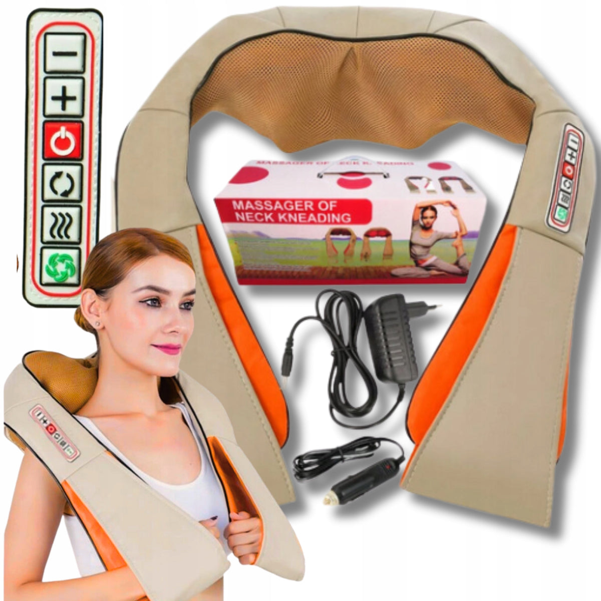 VIBRATION MASSAGER BELT WARMING DEVICE FOR NECK BACK BODY MASSAGE