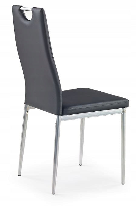 VICTOR Chair Black Upholstered Steel Frame Loft Elegant Medical device no