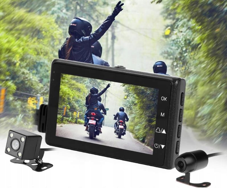 VIDEO RECORDER 3″ MOTORCYCLE VIDEO RECORDER MOTORCYCLE 2x HD CAMERA EAN (GTIN) 5900009418606
