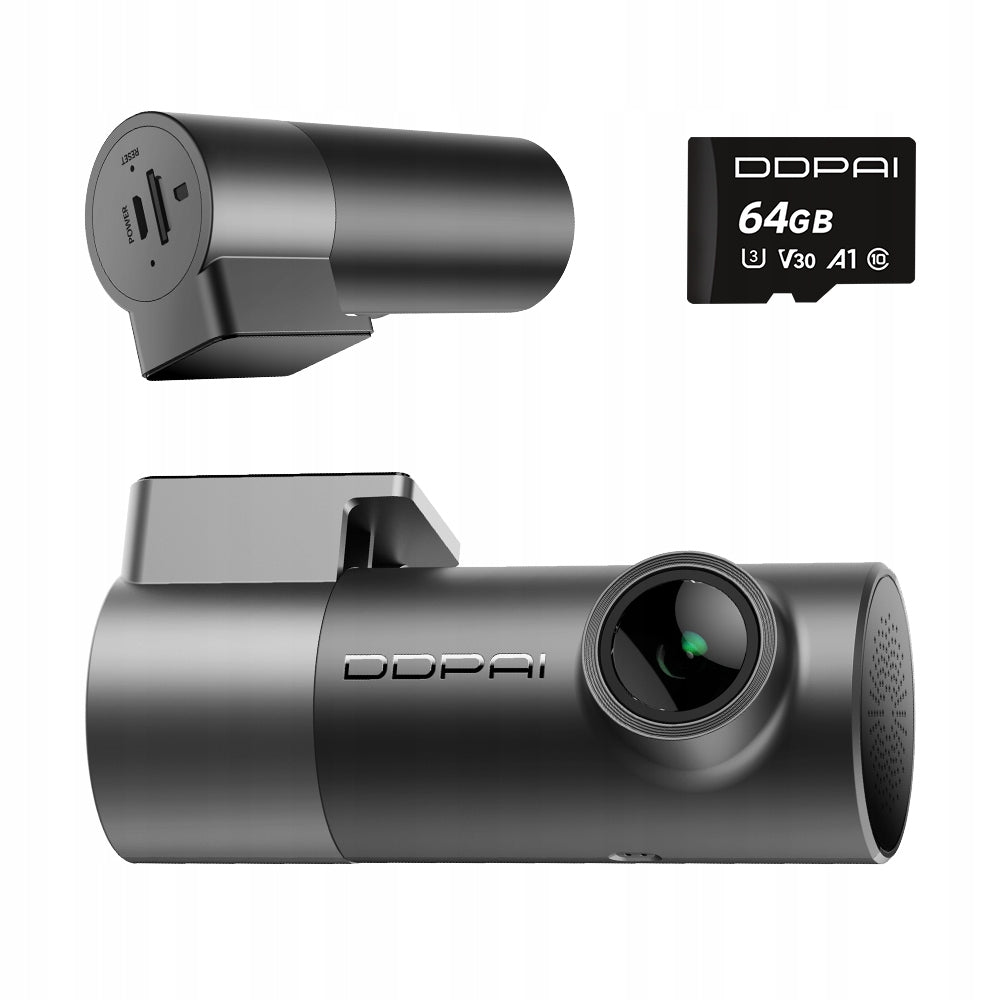 VIDEO RECORDER DDPAI MINI Pro 2K QHD WDR CAR CAMERA WiFi + 64GB