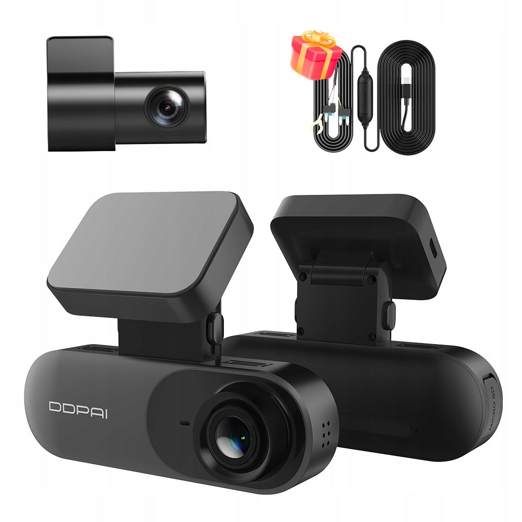 VIDEO RECORDER DDPAI N3 Pro CAR CAMERA GPS + REAR + HARDWIRE KIT