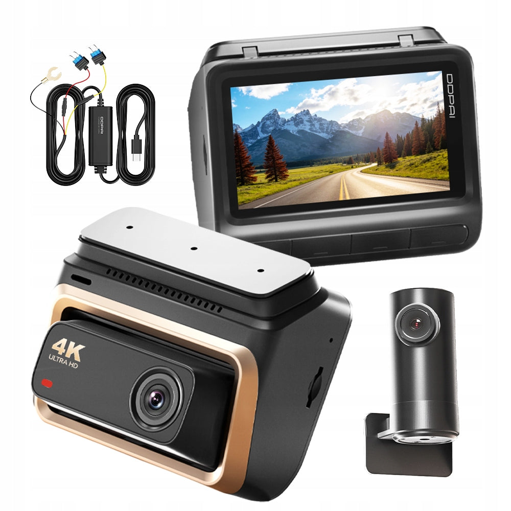 VIDEO RECORDER DDPAI Z60 Pro 4K HDR GPS CAMERA + REAR + HARDWIRE KIT