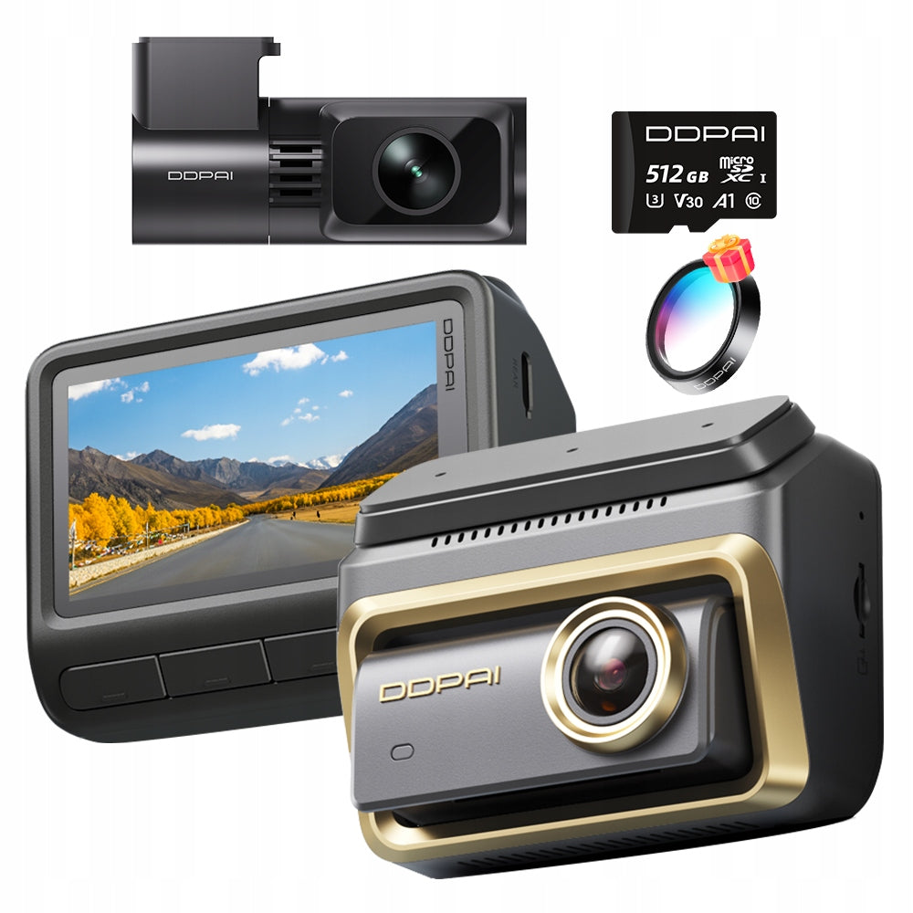 VIDEO RECORDER DDPAI Z90 MASTER 4K HDR CAMERA FRONT + REAR + 512GB