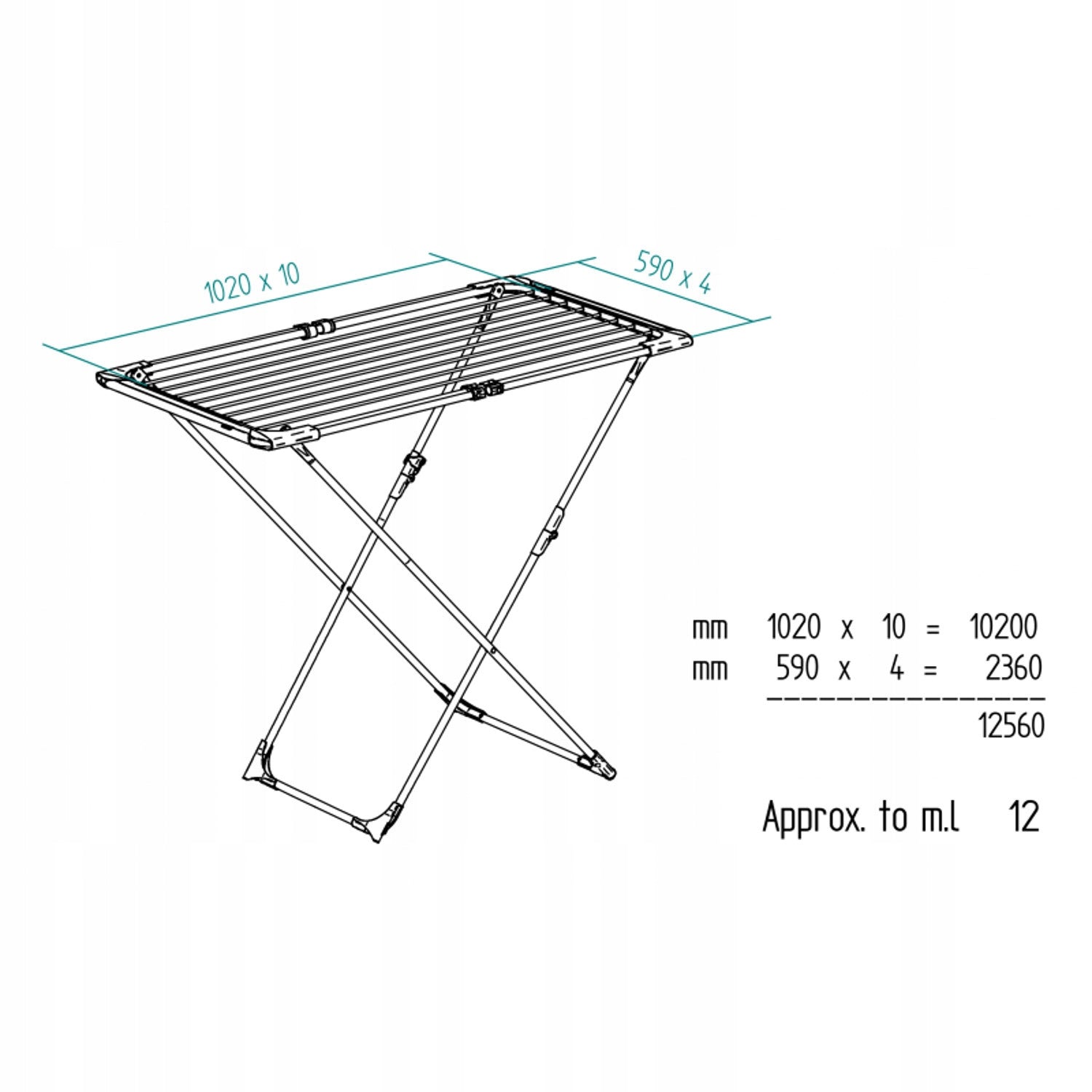 VILEDA LAUNDRY DRYER WITH EXTENDABLE ARMS 20M FOR BALCONY TERRACE GARDEN EAN (GTIN) 4023103202016
