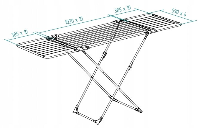 VILEDA LAUNDRY DRYER WITH EXTENDABLE ARMS 20M FOR BALCONY TERRACE GARDEN Product weight with unit packaging 13.47 kg
