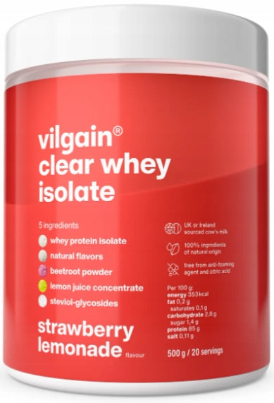 VILGAIN Clear Whey Isolate WHEY PROTEIN ISOLATE STRAWBERRY 500 g