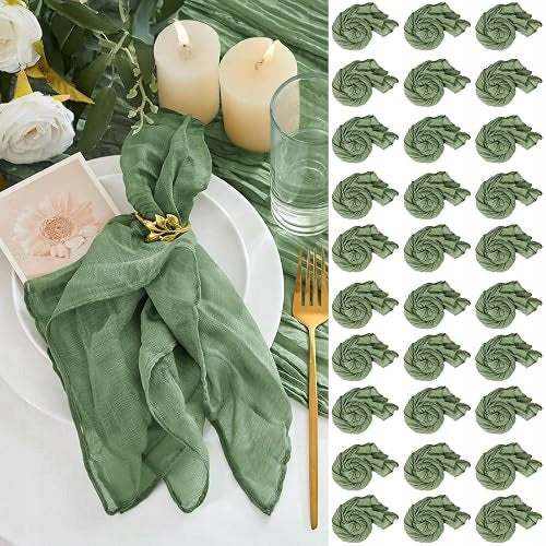 VINTAGE BOHO COTTON NAPKINS 50 CM BEIGE NATURAL FOR TABLE 30 PCS. Brand no brand
