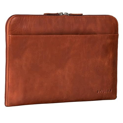 VINTAGE LEATHER LAPTOP CASE 13 3 INCH MACBOOK FOLDER DOCUMENTS Brand no brand