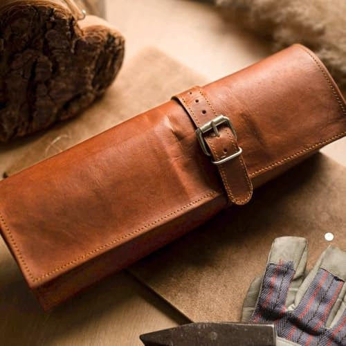VINTAGE LEATHER SEWING TOOL BAG ORGANIZER RETRO leather Manufacturer code SWC5908151035108