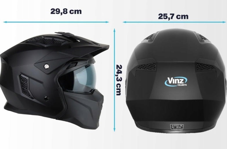 VINZ Streetfighter - Motorcycle Helmet Integral ECE 22.06 Manufacturer no brand