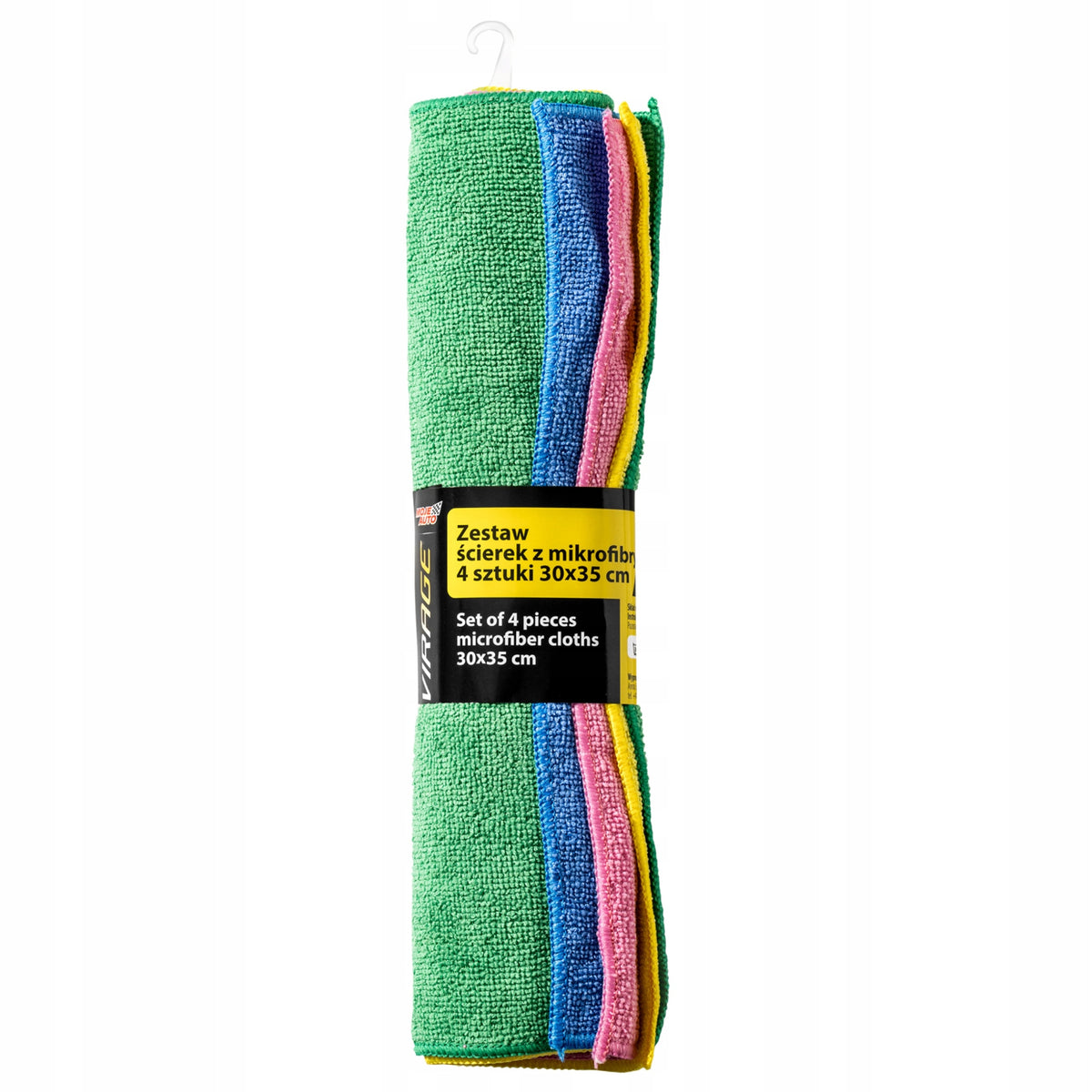 VIRAGE Microfiber Car Wash Cloth Set 4 Pcs