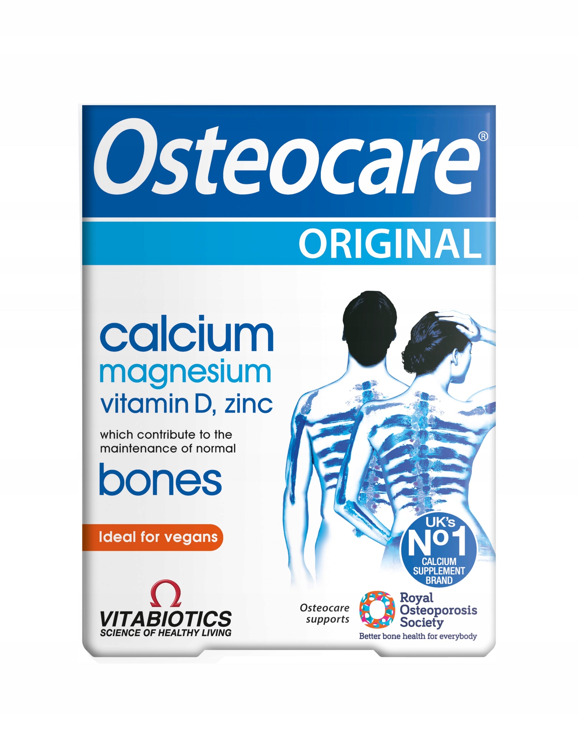 VITABIOTICS Osteocare Original 30 tabl. calcium magnesium zinc vitamin D3 bones Medical device no
