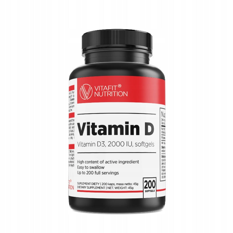 VITAFIT VITAMIN D3 200 KAPS VITAMIN D 2000 IN OIL IMMUNITY HEALTHY BONES
