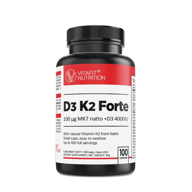 VITAFIT VITAMIN D3 STRONG 4000IU + K2 120 KAPS FORTE VITAMIN D3 K2 MK7