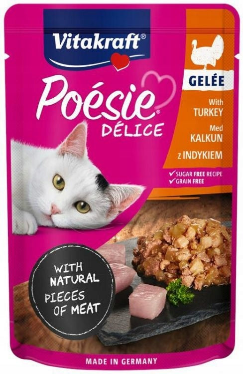 VITAKRAFT Cat Poesie Delice Gelee turkey 85g