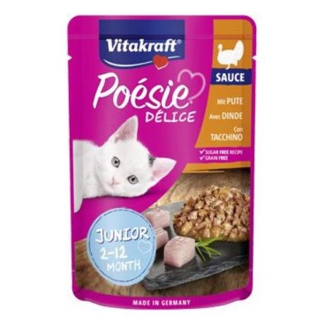 VITAKRAFT Cat Poesie Sachet Junior Turkey 85g