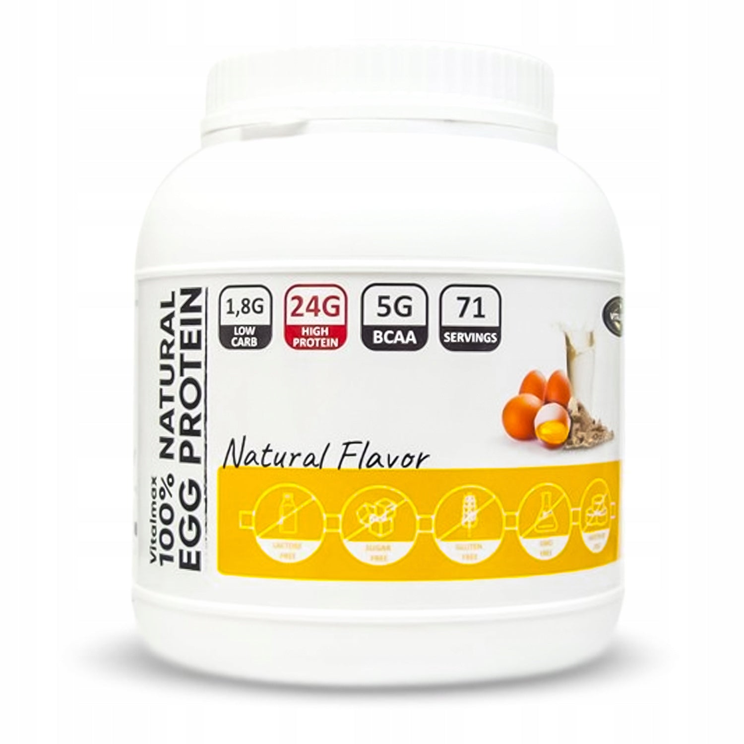 VITALMAX 100% NATURAL EGG PROTEIN 2000G EGG WHITE ALBUMIN PURE