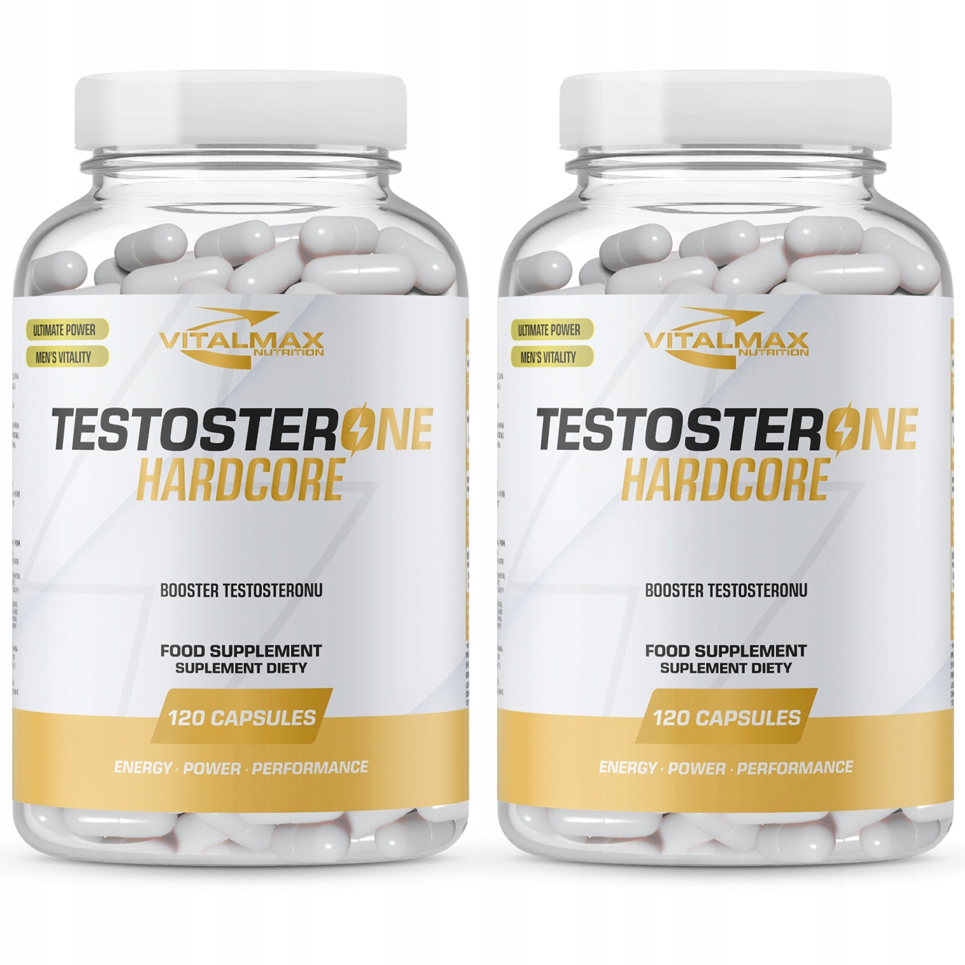 VITALMAX TESTOSTERONE HARDCORE 2x 120K TESTOSTERONE BOOSTER DAA TRIBULUS B6