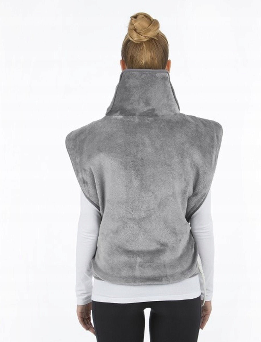 VITALMAXX HEATED NECK AND BACK BLANKET GREY 100 IN