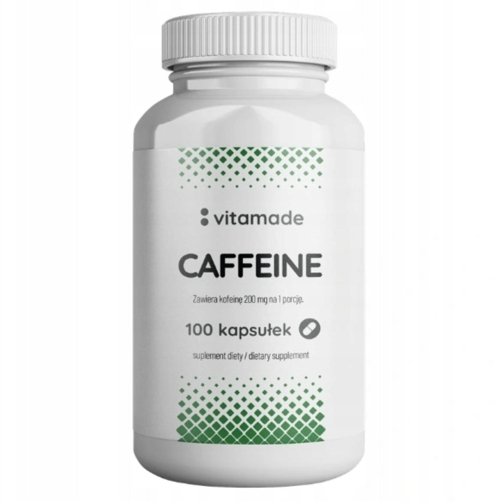 VITAMADE Caffeine 100 kaps MEMORY CONCENTRATION STIMULATION FATIGUE CAFFEINE Expiration date at least six months from the date of purchase