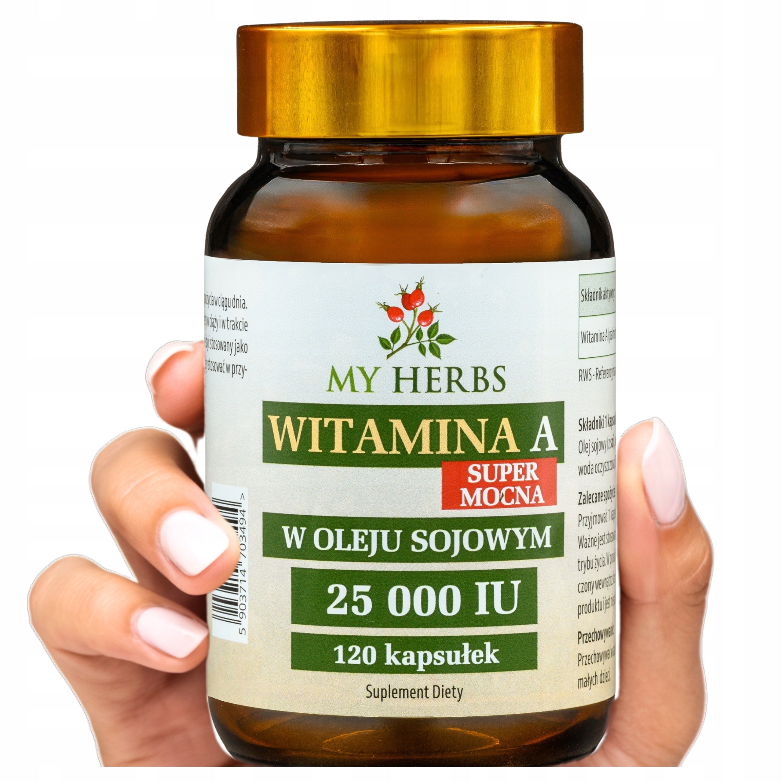 VITAMIN A 25 000 IU IN SOYBEAN OIL SUPER STRONG 120 KAPS.