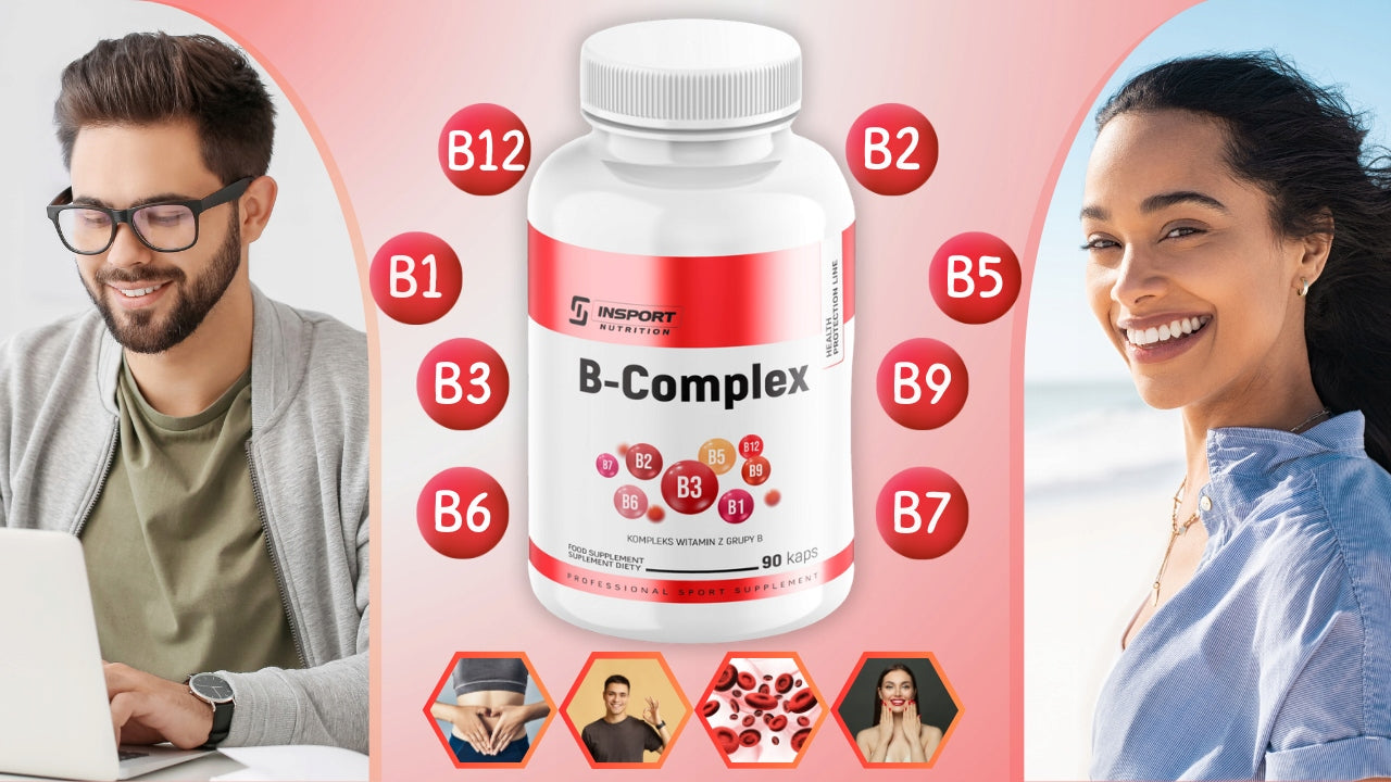 VITAMIN B COMPLEX 90 KAP A strong COMPLEX OF VITAMINS FATIGUE | INSPORT Name other